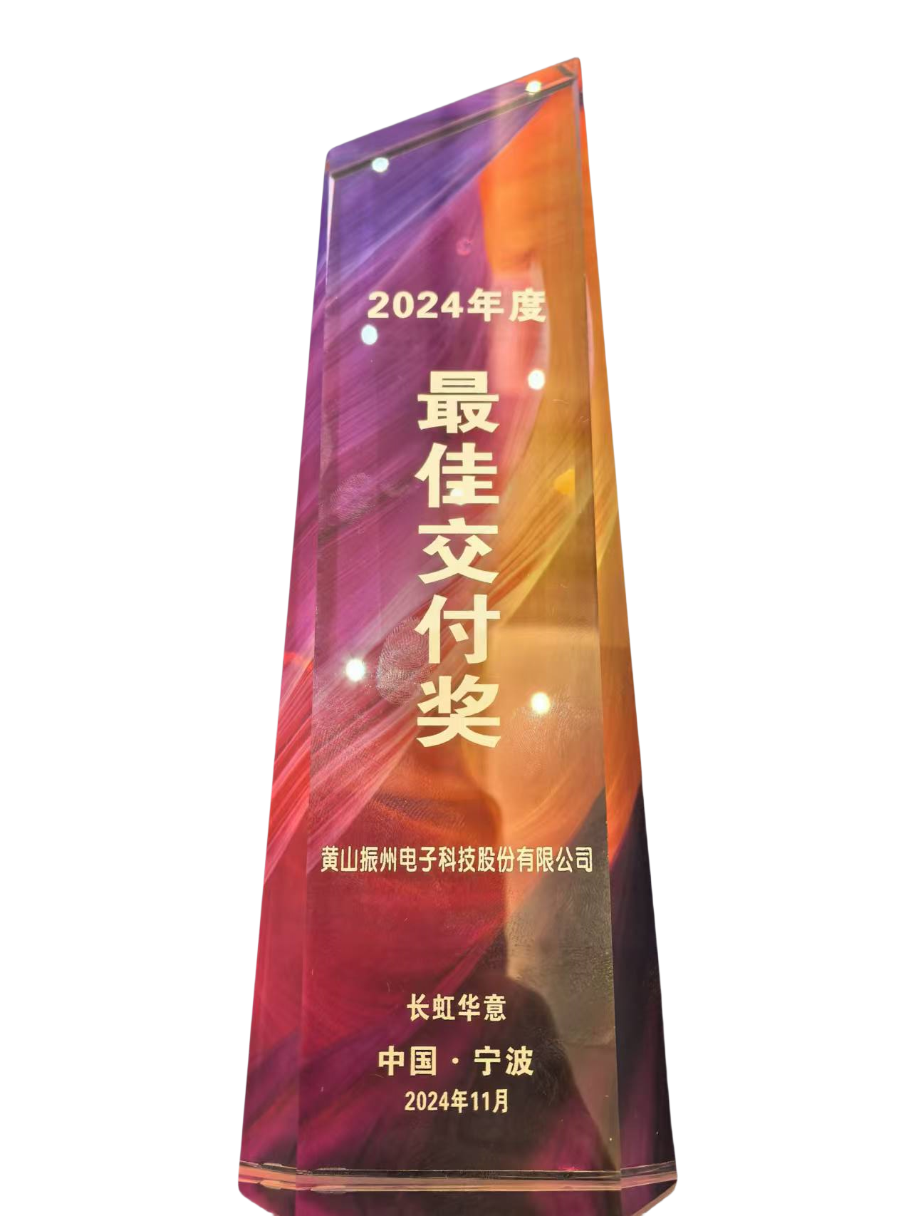 喜獲全球冰箱壓縮機(jī)龍頭企業(yè)長虹華意授予2024年度“最佳交付獎”